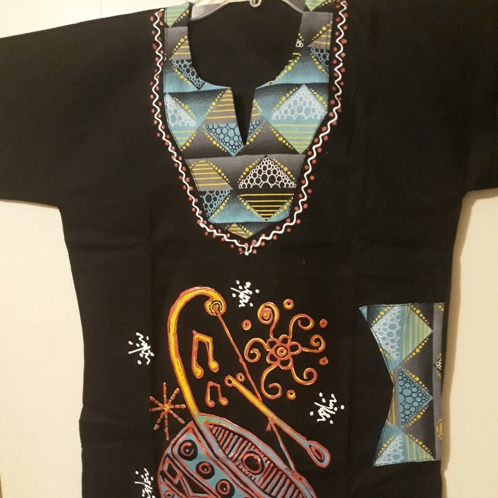 African Print blouse